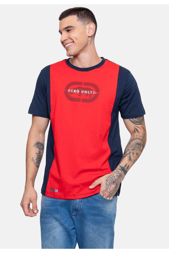 Camiseta-Ecko-Masculina-Especial-Lock-Vermelha