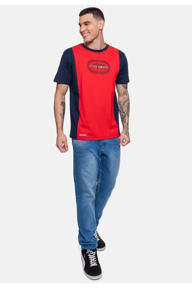 Camiseta-Ecko-Masculina-Especial-Lock-Vermelha