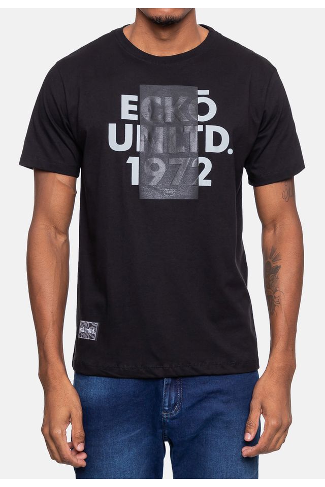 Camiseta-Ecko-Masculina-Tape-Preta