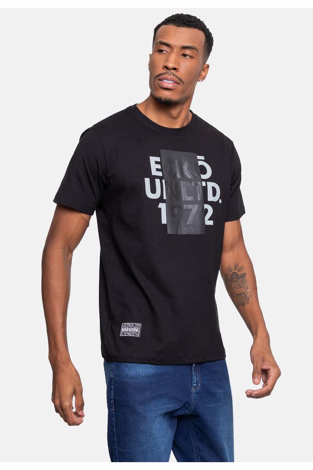 Camiseta-Ecko-Masculina-Tape-Preta
