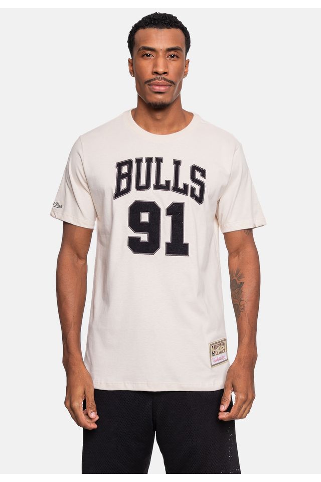 Camiseta-Mitchell---Ness-Chicago-Bulls-Dennis-Rodman-Bege