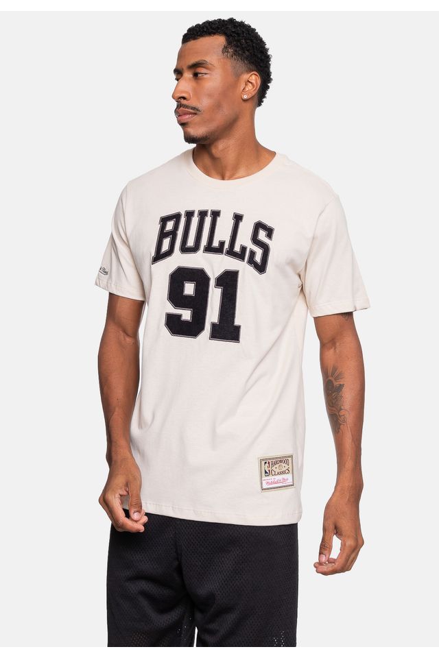 Camiseta-Mitchell---Ness-Chicago-Bulls-Dennis-Rodman-Bege