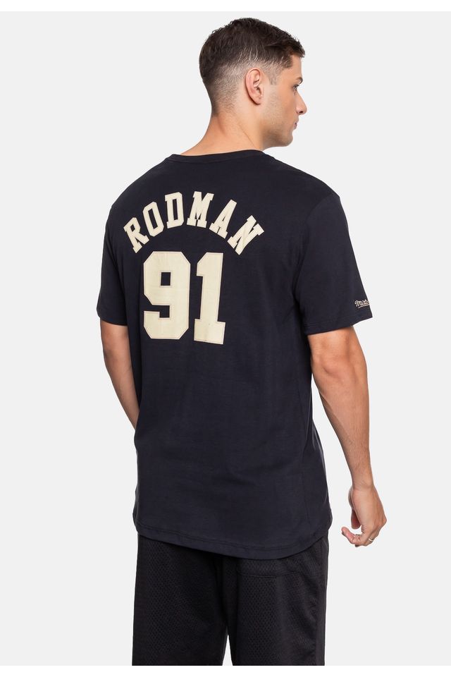 Camiseta-Mitchell---Ness-Chicago-Bulls-Dennis-Rodman-Preta