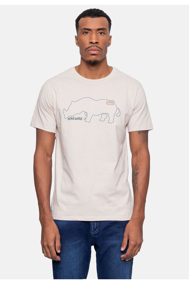Camiseta-Ecko-Masculina-Clean-Areia