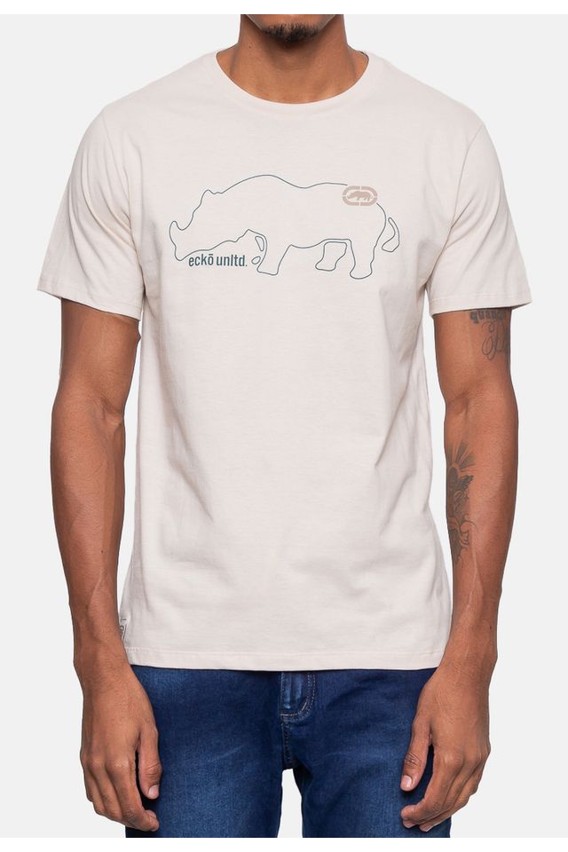 Camiseta-Ecko-Masculina-Clean-Areia