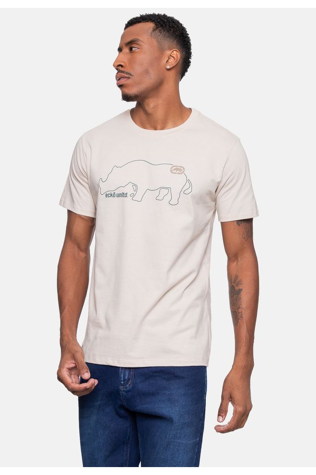 Camiseta-Ecko-Masculina-Clean-Areia