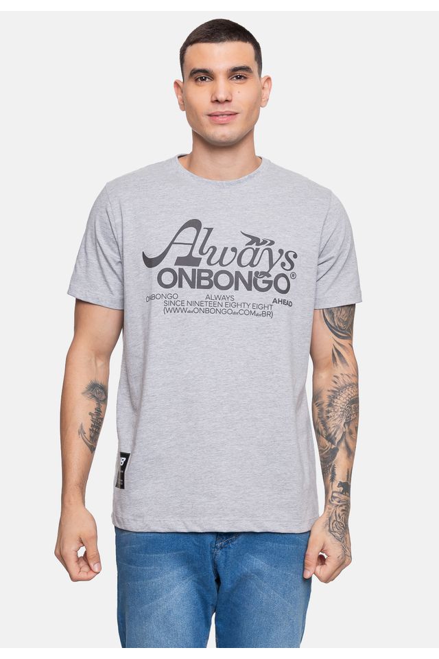 Camiseta-Onbongo-Masculina-Cinza-Mescla