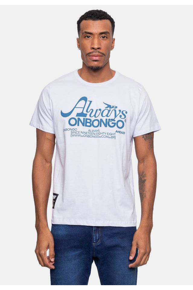 Camiseta-Onbongo-Masculina-Off-White Camiseta-Onbongo-Masculina-Off-White