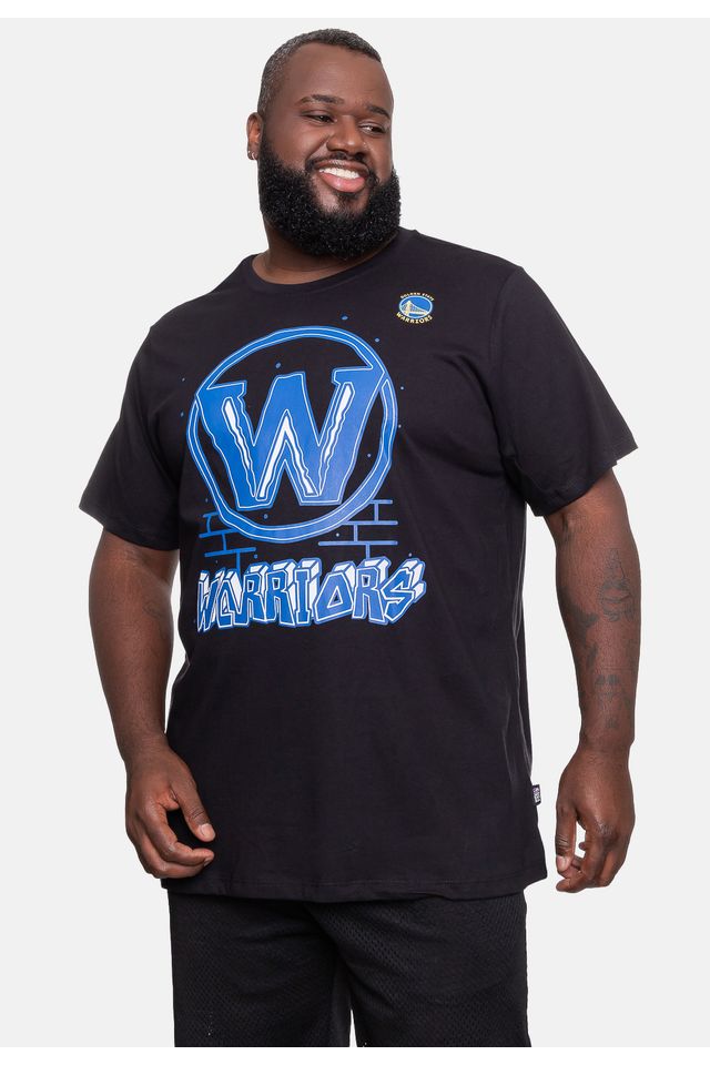 Camiseta-NBA-Plus-Size-Top-Scorer-Golden-State-Warriors-Preta