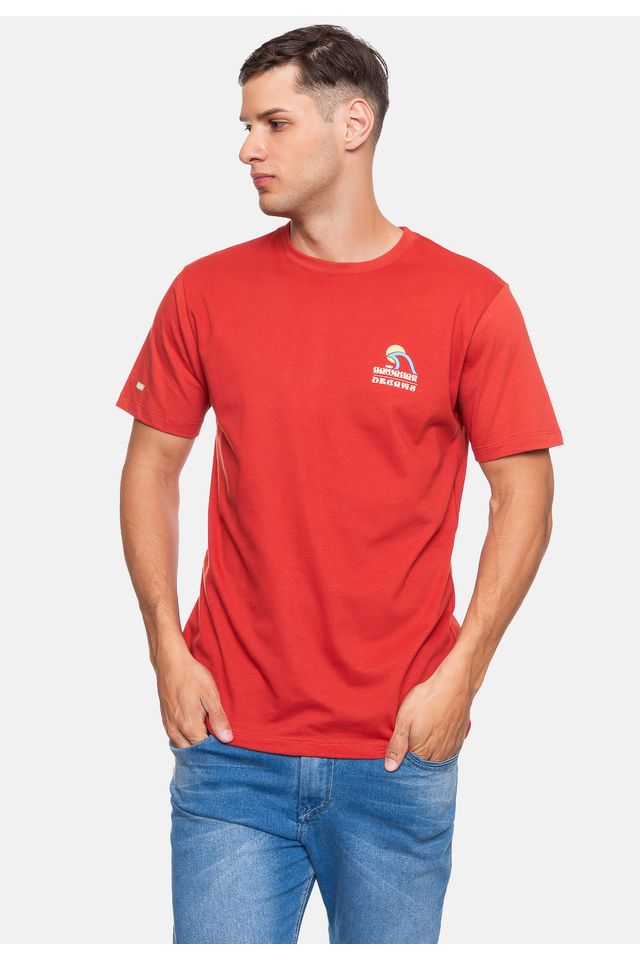 Camiseta-HD-Masculina-Harder-Vermelha-Tijolo