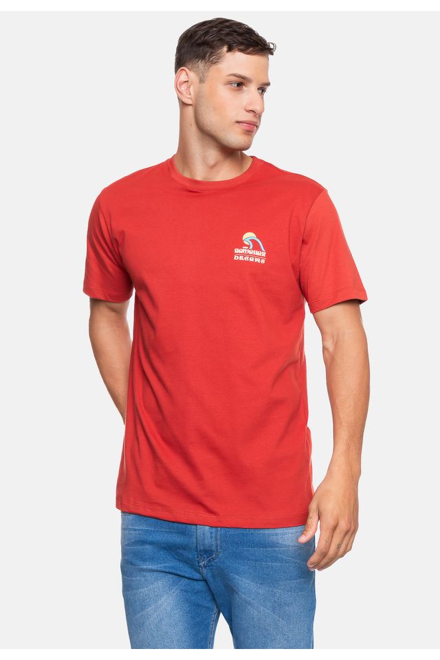 Camiseta-HD-Masculina-Harder-Vermelha-Tijolo