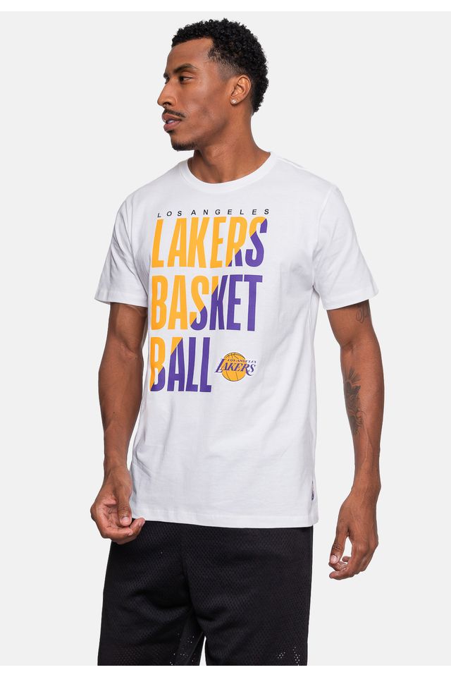 Camiseta-NBA-Masculina-Colorful-Los-Angeles-Lakers-Off-White