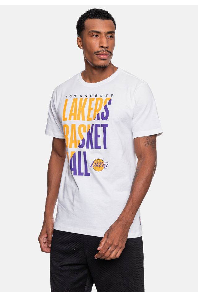 Camiseta-NBA-Masculina-Colorful-Los-Angeles-Lakers-Off-White