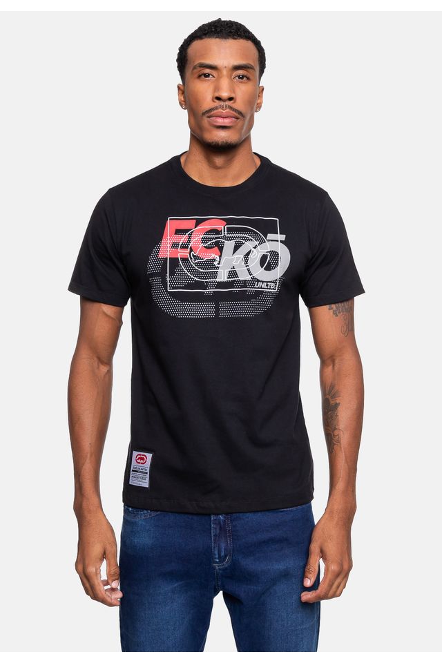 Camiseta-Ecko-Masculina-Dot-Preta