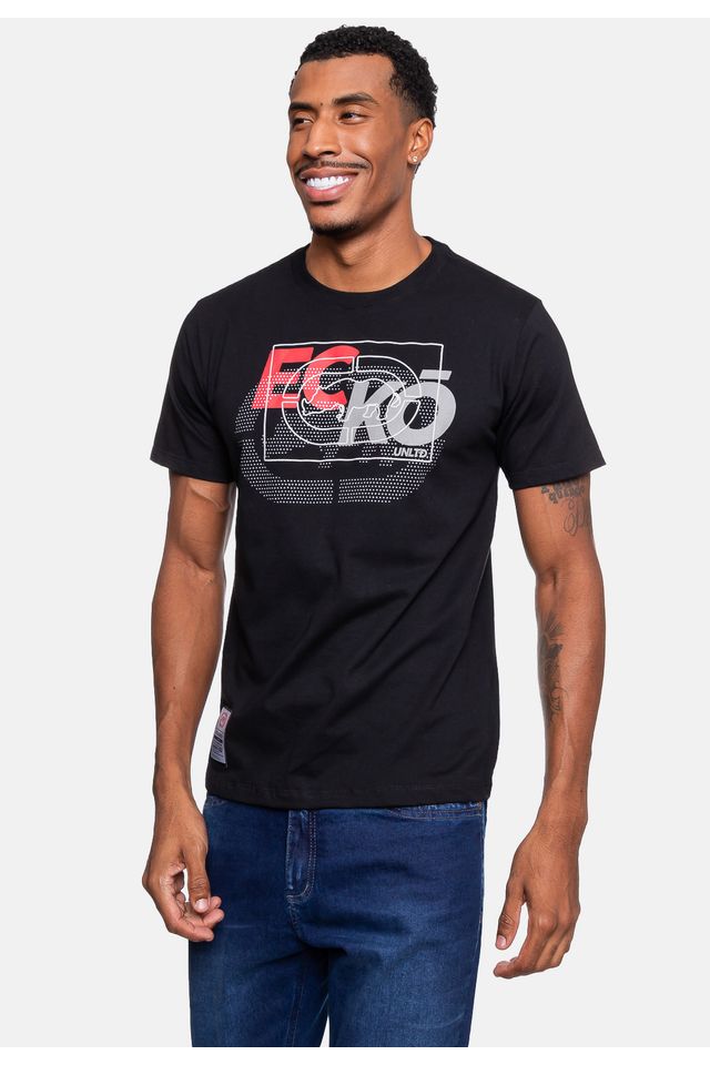 Camiseta-Ecko-Masculina-Dot-Preta