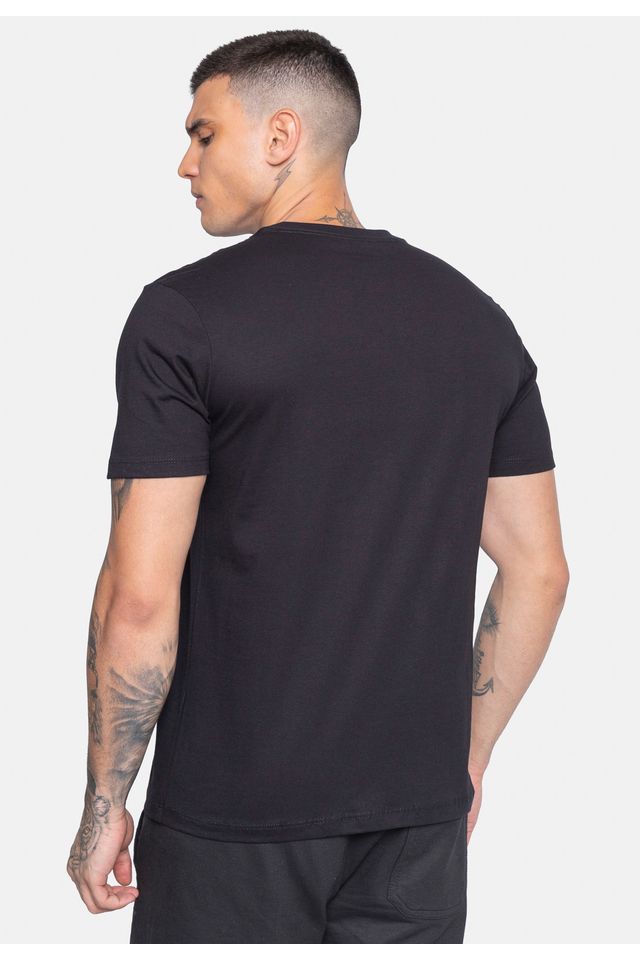 Camiseta-Ecko-Estampada-Preta