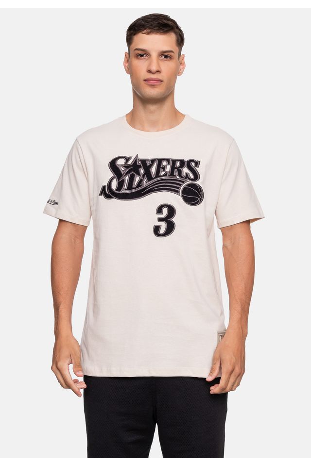 Camiseta-Mitchell---Ness-Allen-Iverson-Bege-Dente-de-Leao