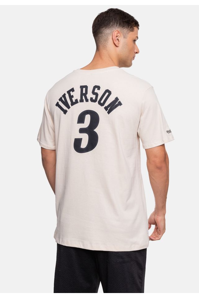 Camiseta-Mitchell---Ness-Allen-Iverson-Bege-Dente-de-Leao
