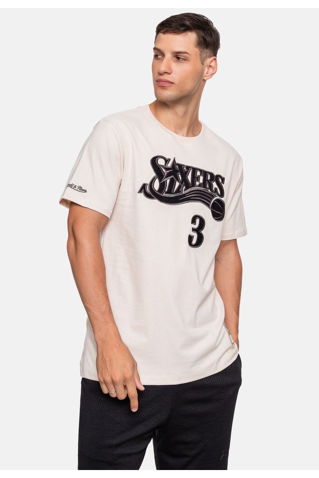 Camiseta-Mitchell---Ness-Allen-Iverson-Bege-Dente-de-Leao