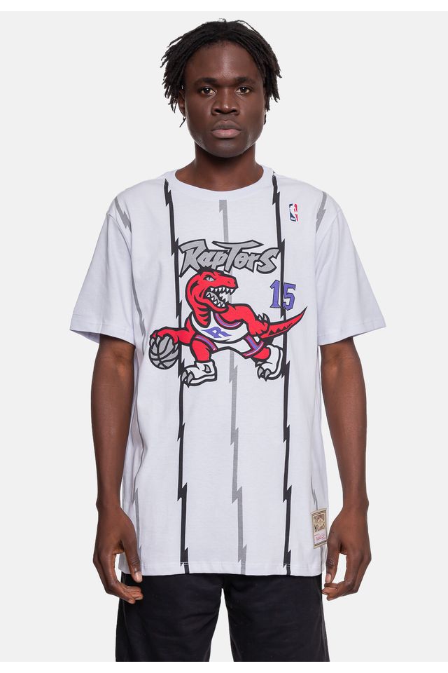Camiseta-Mitchell---Ness-Toronto-Raptors-Vince-Carter-Branca Camiseta-Mitchell---Ness-Toronto-Raptors-Vince-Carter-Branca