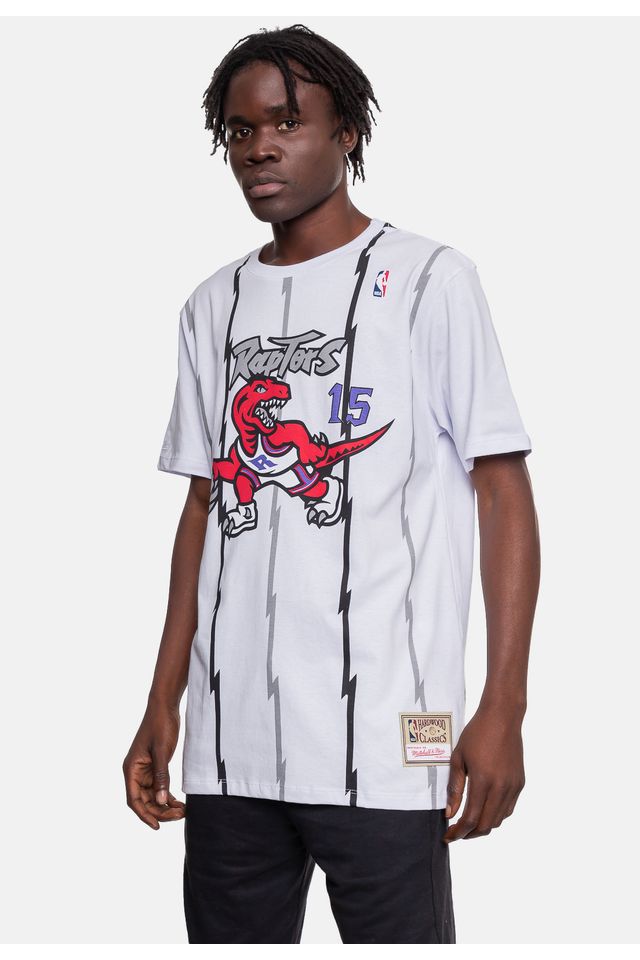 Camiseta-Mitchell---Ness-Toronto-Raptors-Vince-Carter-Branca
