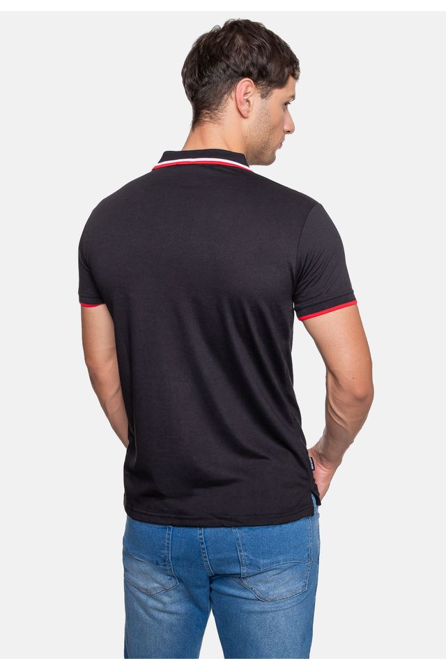 Camisa-Polo-Fatal-Piquet-Masculina-Preta