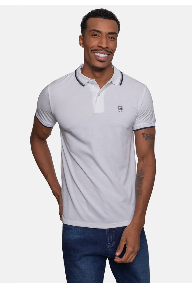 Camisa-Polo-Fatal-Piquet-Masculina-Branca