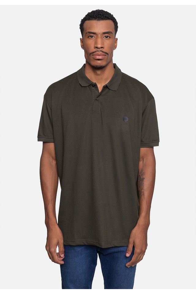 Camisa-Polo-Fatal-Piquet-Plus-Size-Verde-Militar Camisa-Polo-Fatal-Piquet-Plus-Size-Verde-Militar