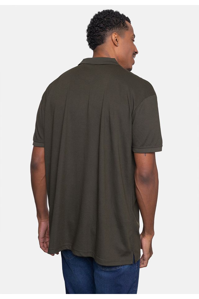 Camisa-Polo-Fatal-Piquet-Plus-Size-Verde-Militar
