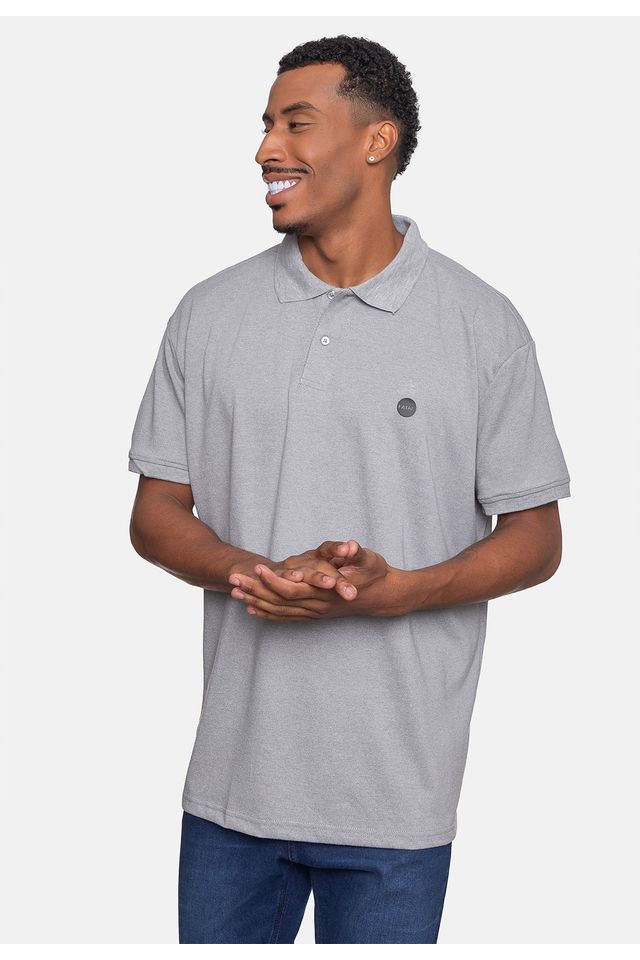 Camisa-Polo-Fatal-Piquet-Plus-Size-Cinza