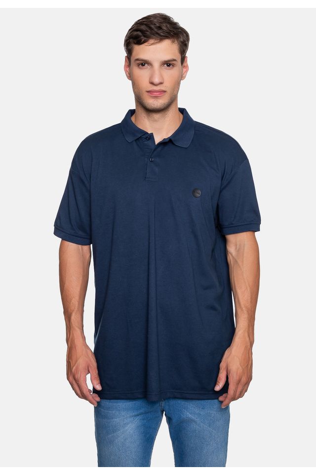 Camisa-Polo-Fatal-Piquet-Plus-Size-Marinho-Navy-Hipnose