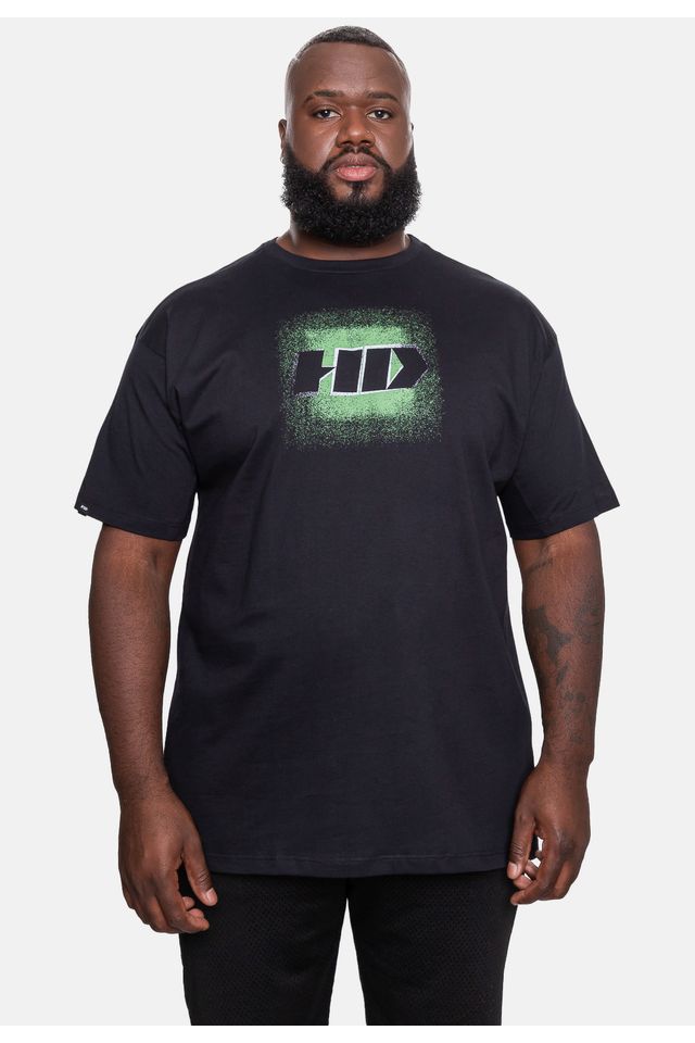 Camiseta-HD-Plus-Size-Masculina-New-Dissolve-Preta Camiseta-HD-Plus-Size-Masculina-New-Dissolve-Preta