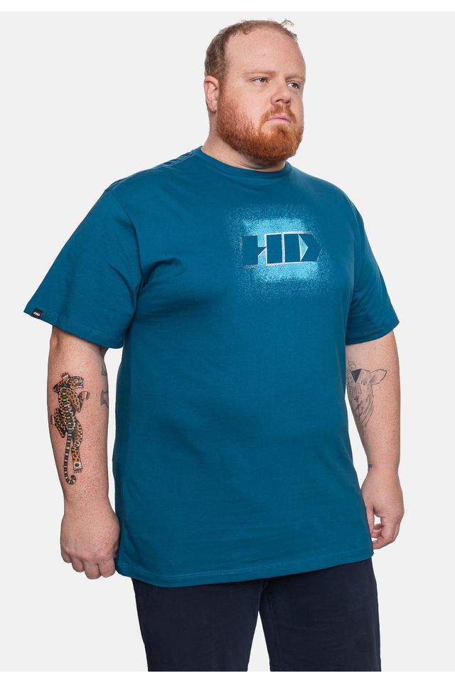 Camiseta-HD-Plus-Size-Masculina-New-Dissolve-Azul-Tempestade