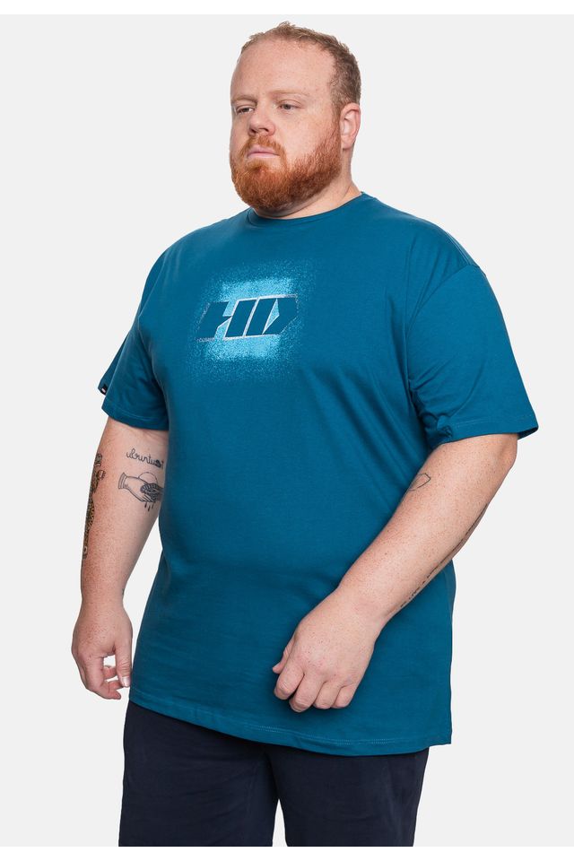 Camiseta-HD-Plus-Size-Masculina-New-Dissolve-Azul-Tempestade