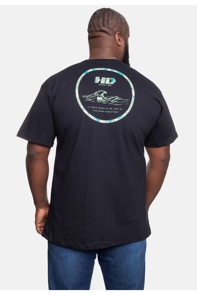 Camiseta-HD-Plus-Size-Masculina-Circle-Wave-Preta
