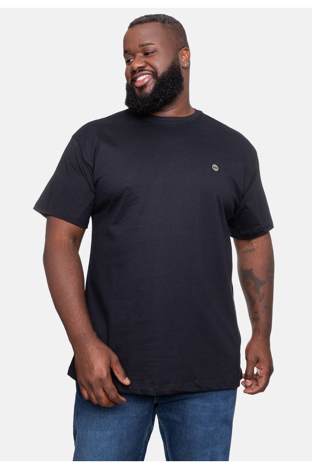 Camiseta-HD-Plus-Size-Masculina-Circle-Wave-Preta