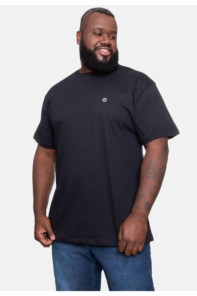 Camiseta-HD-Plus-Size-Masculina-Circle-Wave-Preta