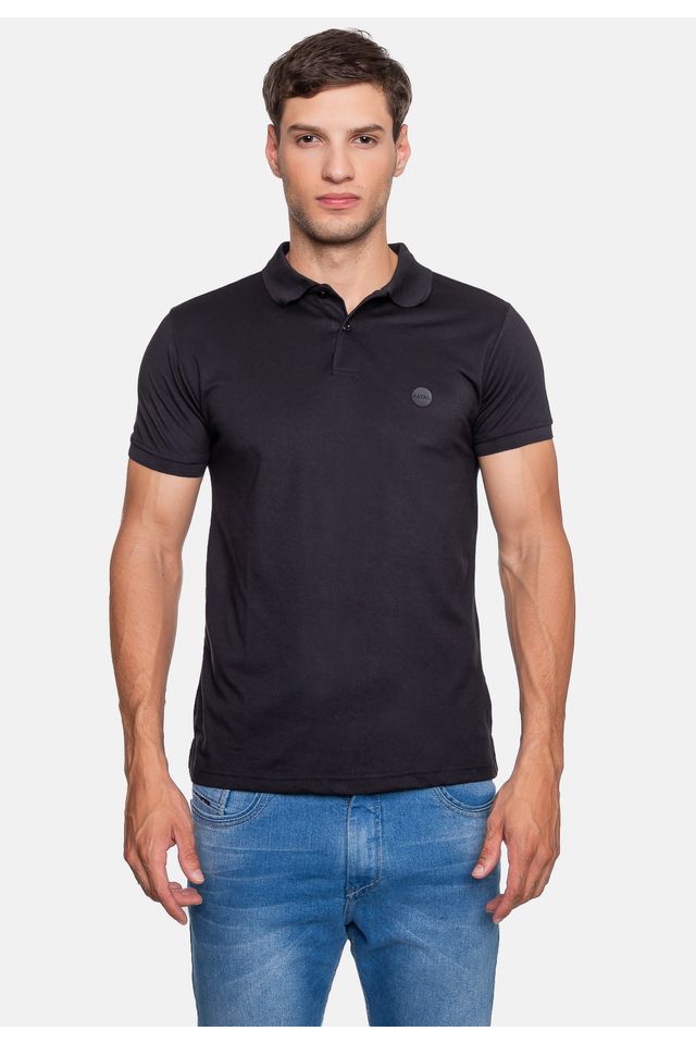 Camisa-Polo-Fatal-Piquet-Masculina-Preta