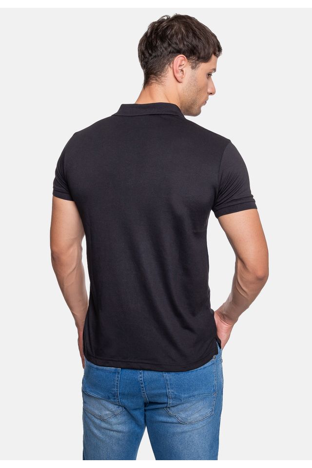 Camisa-Polo-Fatal-Piquet-Masculina-Preta