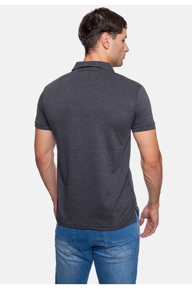 Camisa-Polo-Fatal-Piquet-Masculina-Preta-Mescla