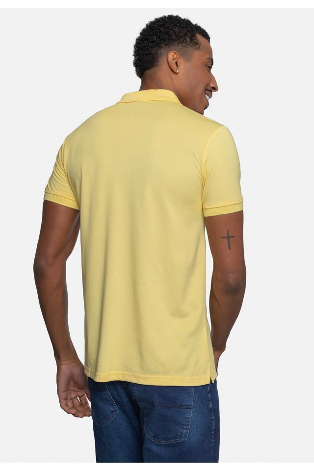 Camisa-Polo-Fatal-Piquet-Masculina-Amarela-Cream