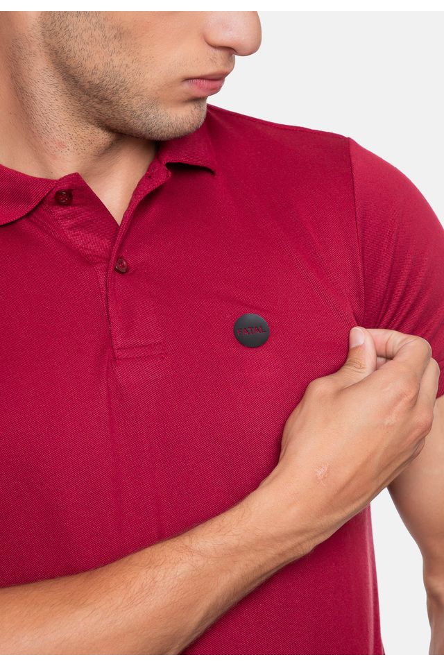 Camisa-Polo-Fatal-Piquet-Masculina-Vinho