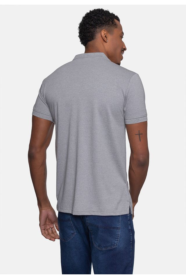 Camisa-Polo-Fatal-Piquet-Masculina-Cinza-Mescla
