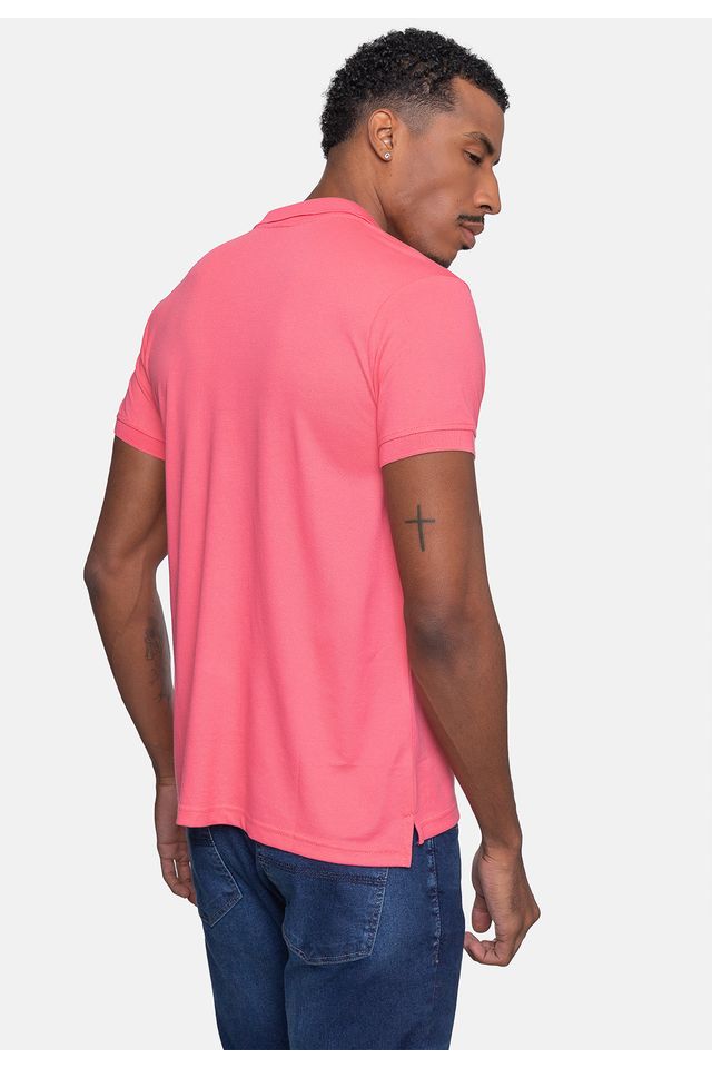 Camisa-Polo-Ecko-Piquet-Masculina-Rosa-Coral