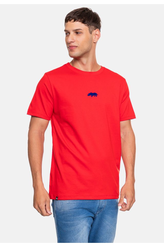 Camiseta-Ecko-Fashion-Basic-Masculina-Floco-Vermelha