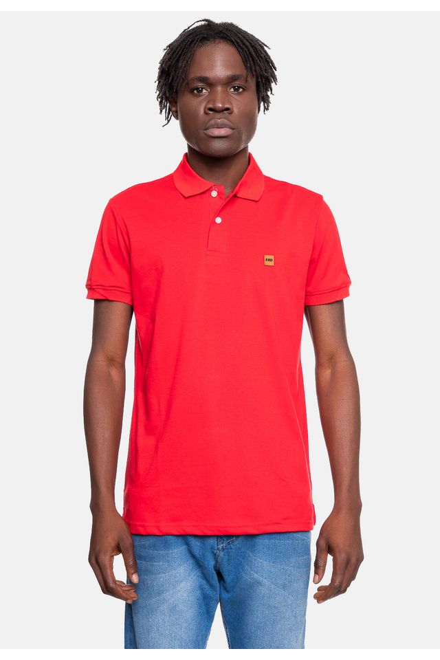 Camisa-Polo-HD-Masculina-Sleeve-Vermelha
