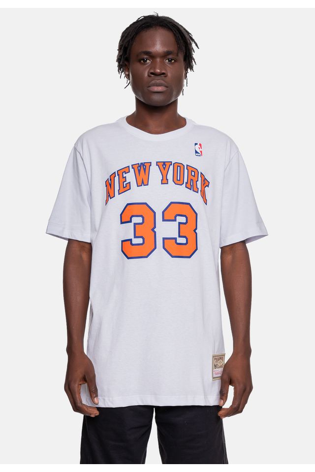 Camiseta-Mitchell---Ness-New-York-Knicks-33-Patrick-Ewing-Branca