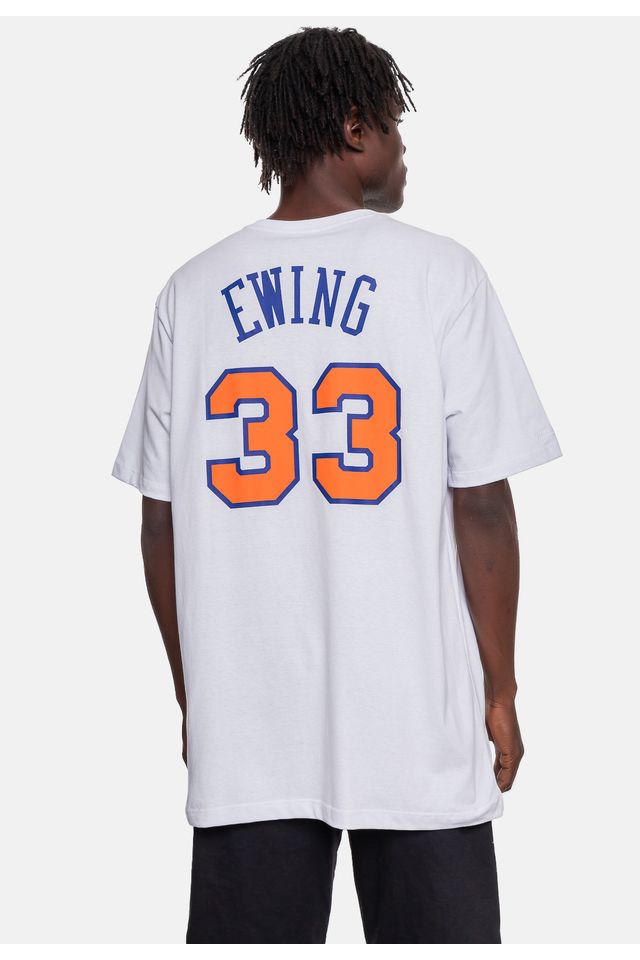 Camiseta-Mitchell---Ness-New-York-Knicks-33-Patrick-Ewing-Branca