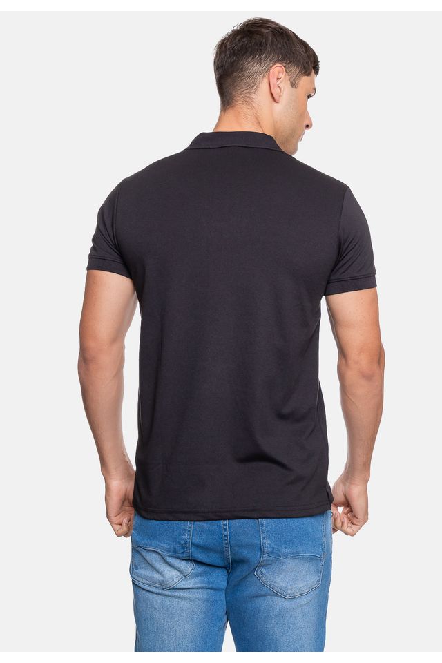Camisa-Polo-HD-Masculina-Sleeve-Preta