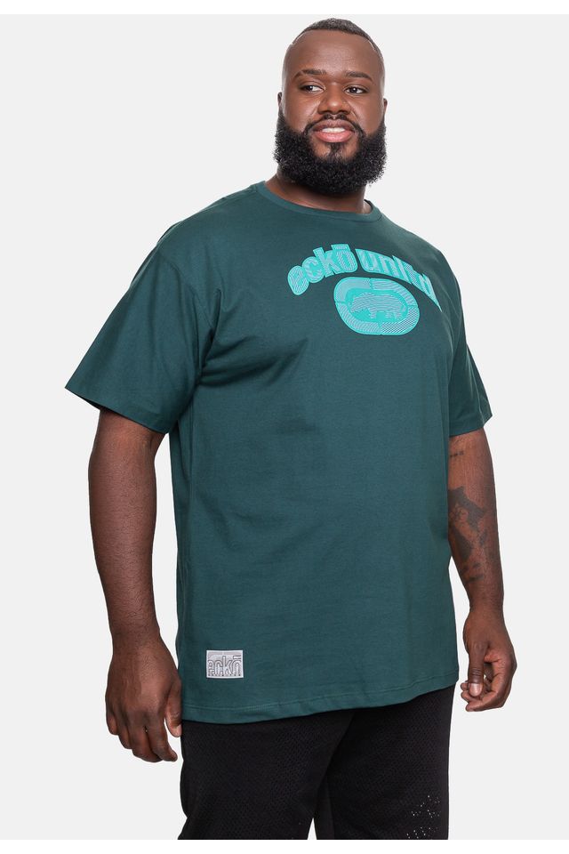 Camiseta-Ecko-Plus-Size-Masculina-High-Verde-Sea